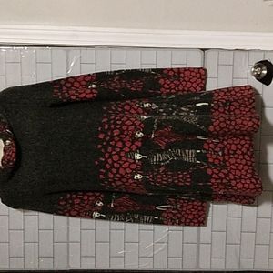 Sweater Dress Artsy graphic size small